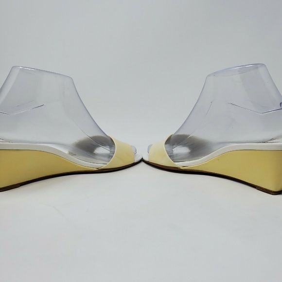 Vintage AUTHENTIC Prada Womens White Wedge Heels - Picture 5 of 7